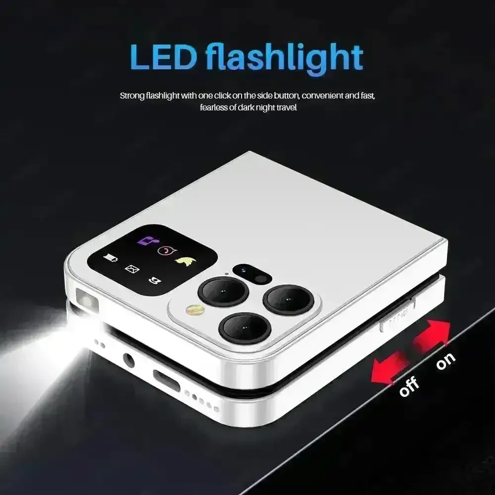 Mini A50 Flip Smart Phone - Image 4