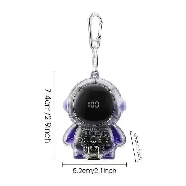 Mini Astronaut Keychain Power Bank - Image 8