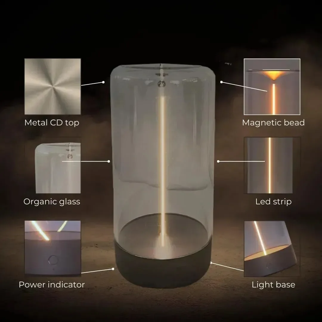 Minimalist Moving Filament Table Lamp - Image 7