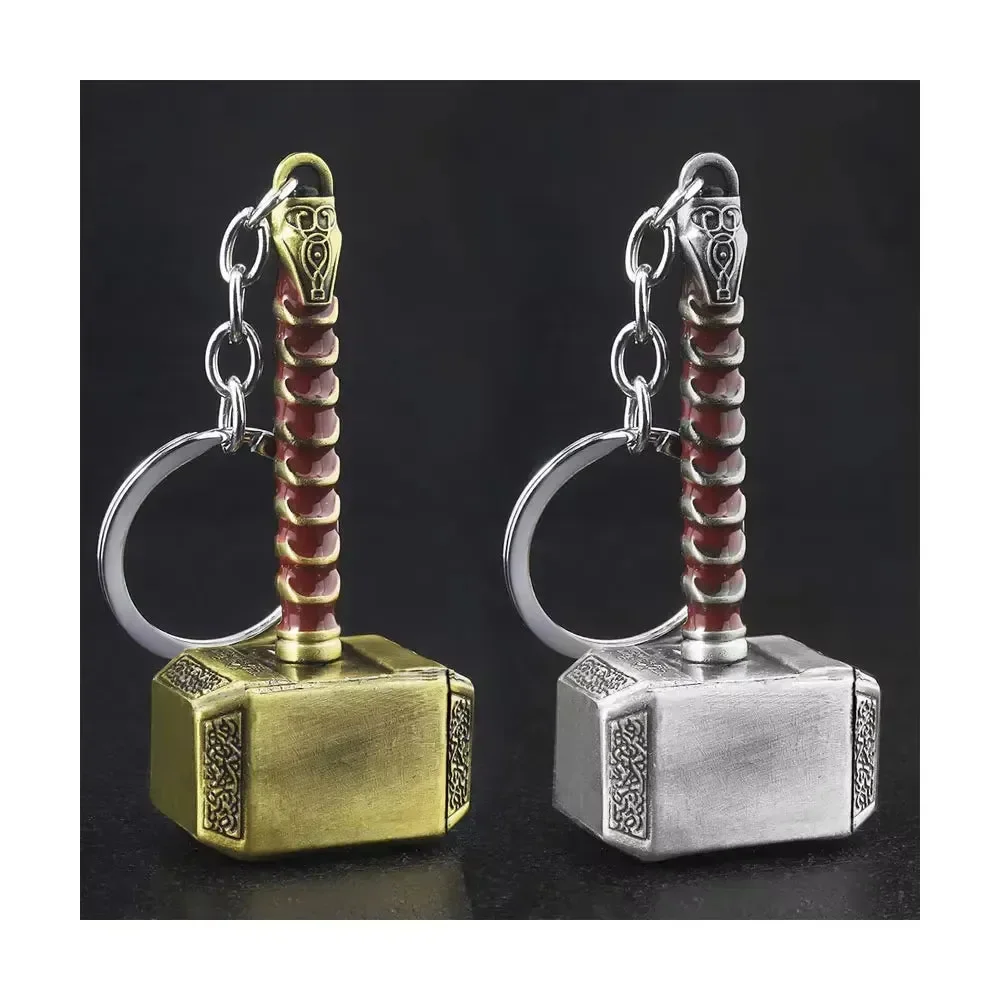 Mjolnir Hammer Metal Keychain - Image 2