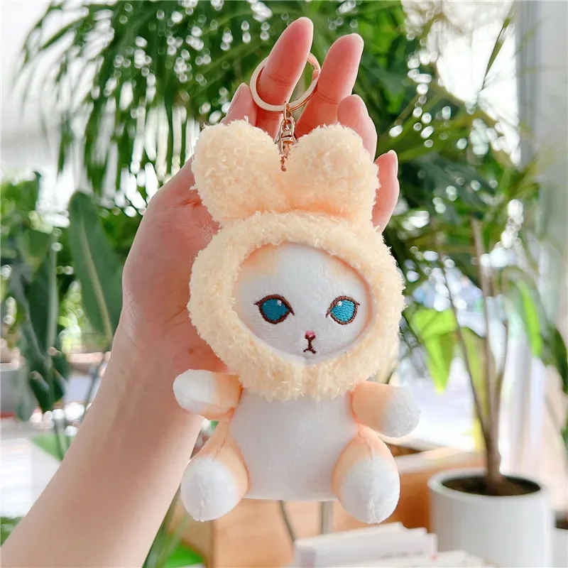 Mofusand Fuzzy Bunny Plush Keychain - Image 8