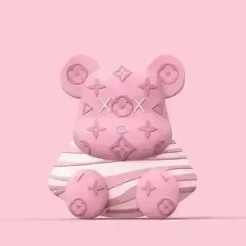 Monogram Luxury Bear Case (For Airpods) - Image 2