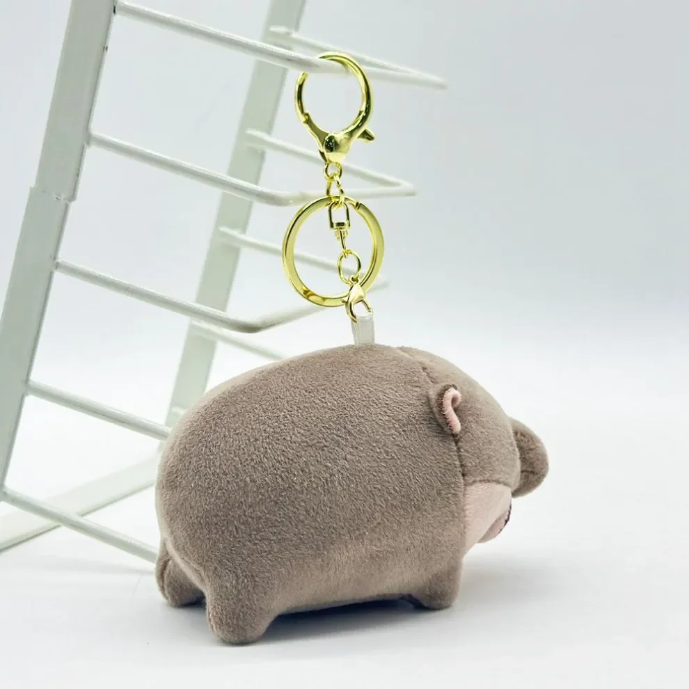 Moo Deng Pygmy Hippo Plush Keychain - Image 6
