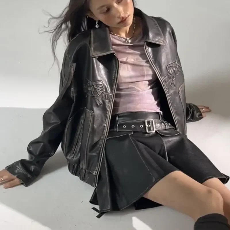 Moto Rebel Leather Jacket - Image 9