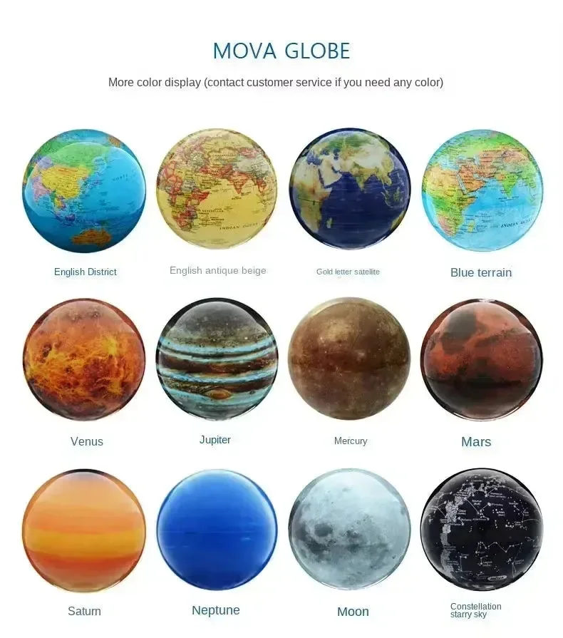 Mova Light Powered Rotational Levitating Globe - Image 19