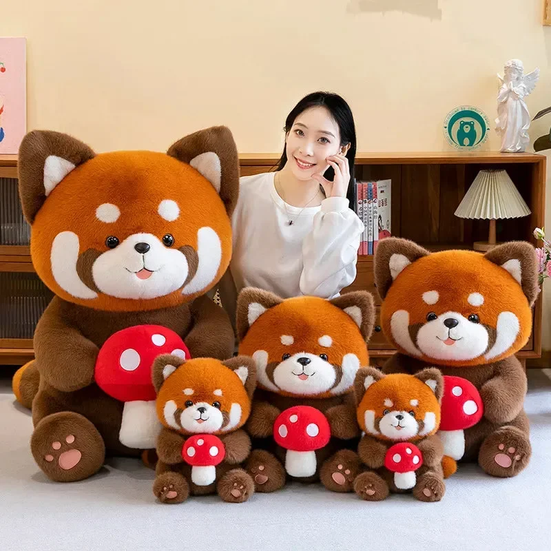 Mushroom Muncher Red Panda Plush - Image 4