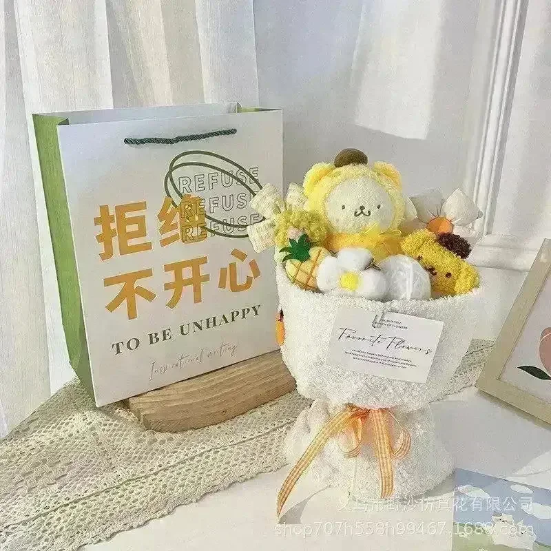 My Melody Kuromi Lotso Winnie Plush Doll Bouquet - Image 6