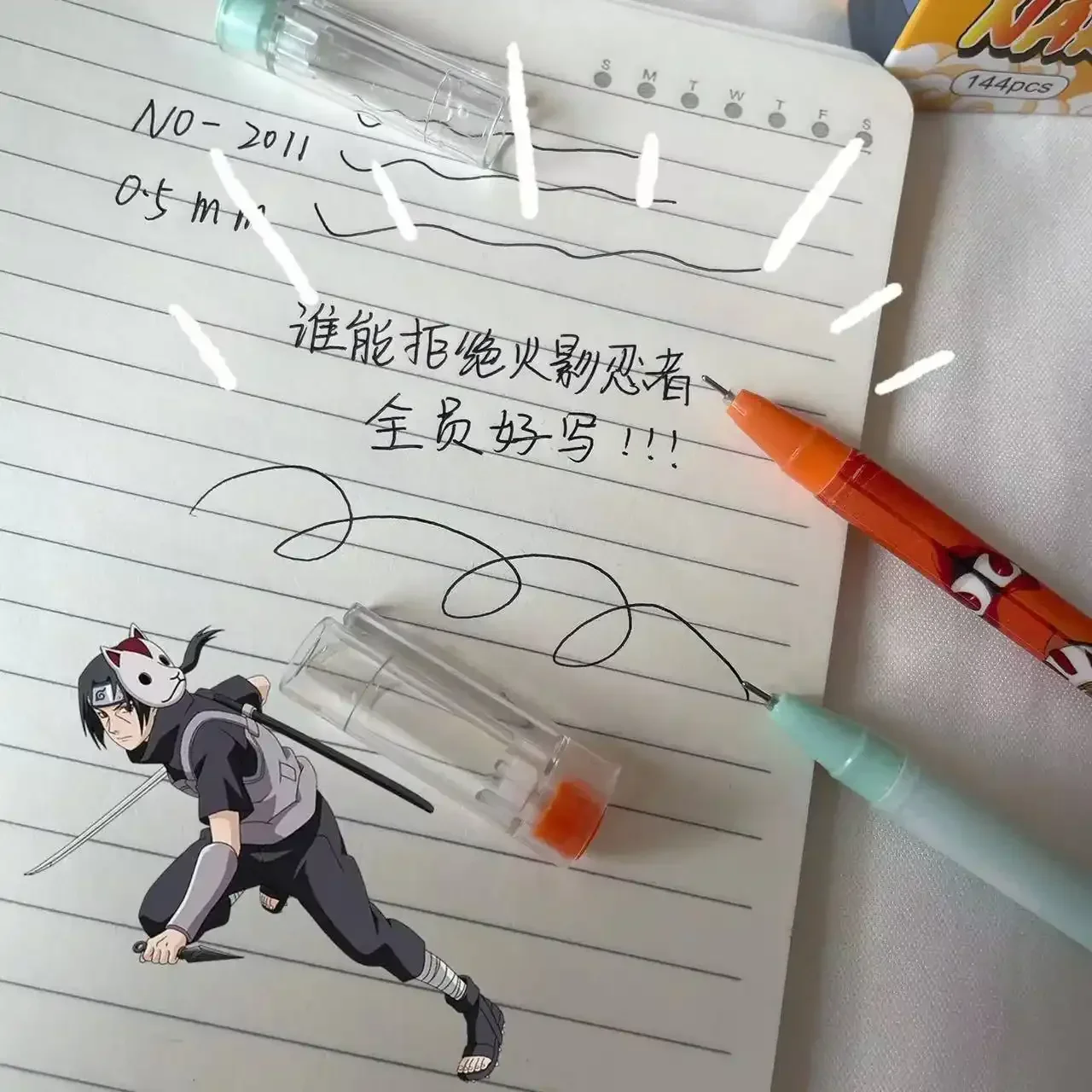 Naruto Shinobi Scribbler Gel Pen (Set of 5) - Image 4