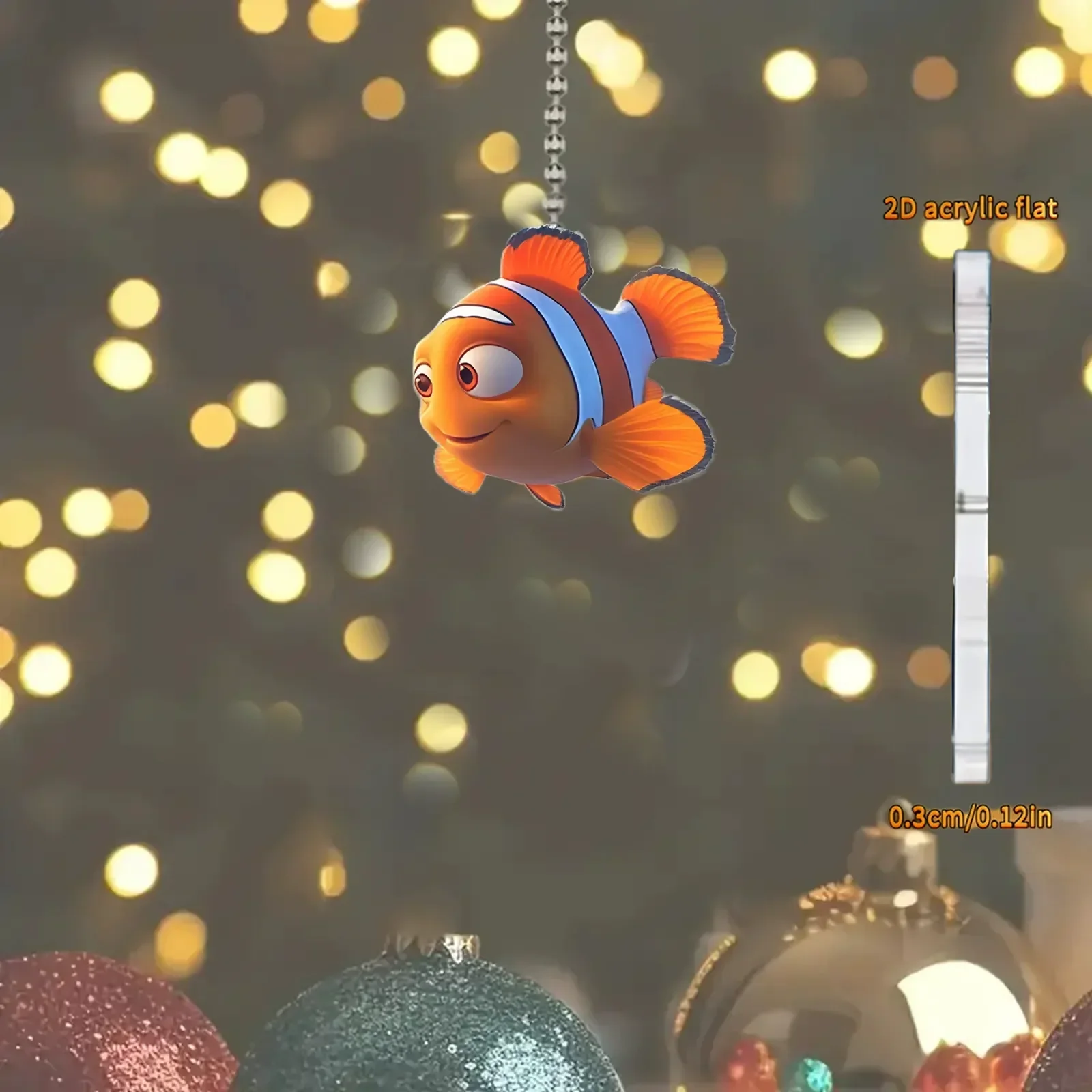 Nemo Splashy Smiles Acrylic Keychain - Image 2