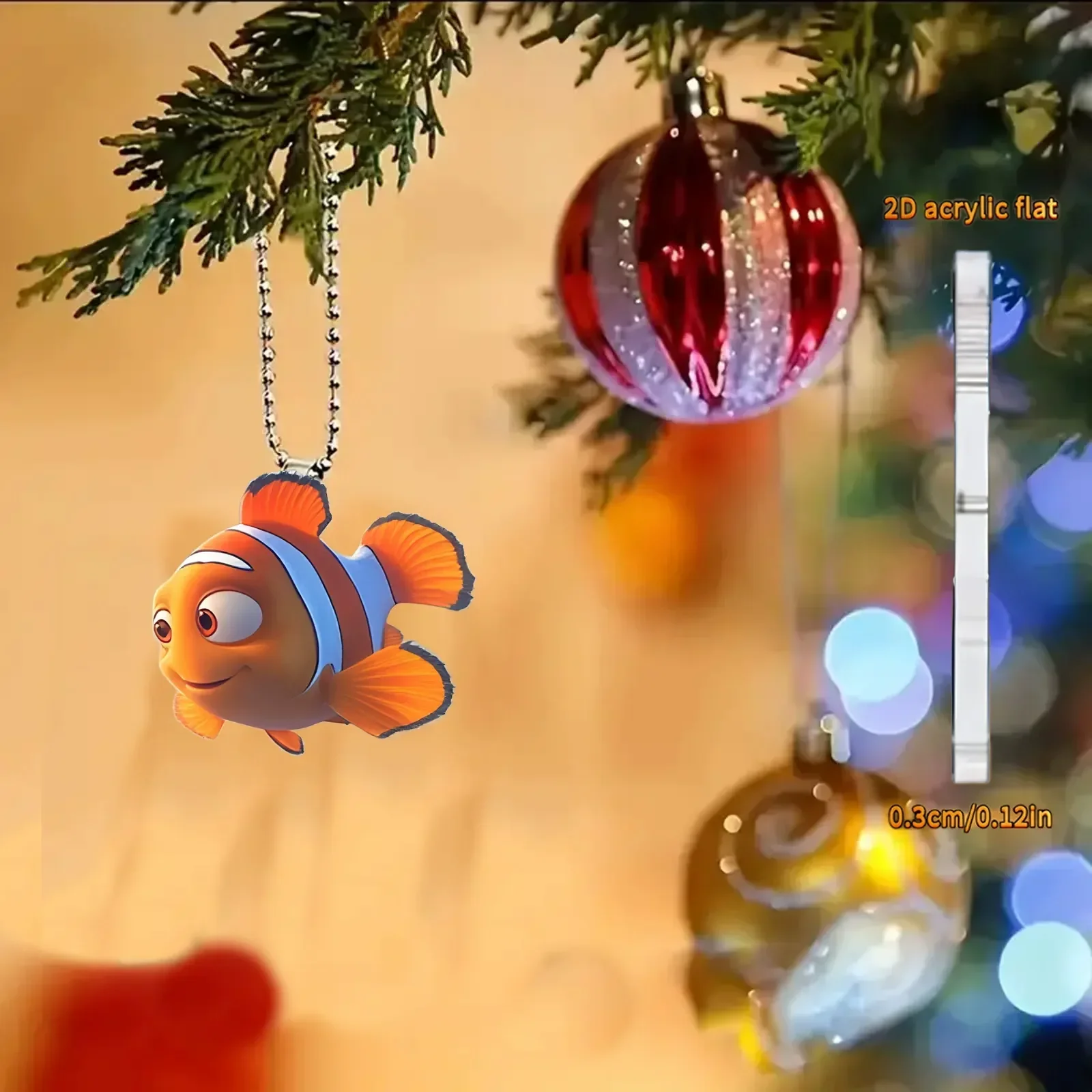 Nemo Splashy Smiles Acrylic Keychain - Image 3