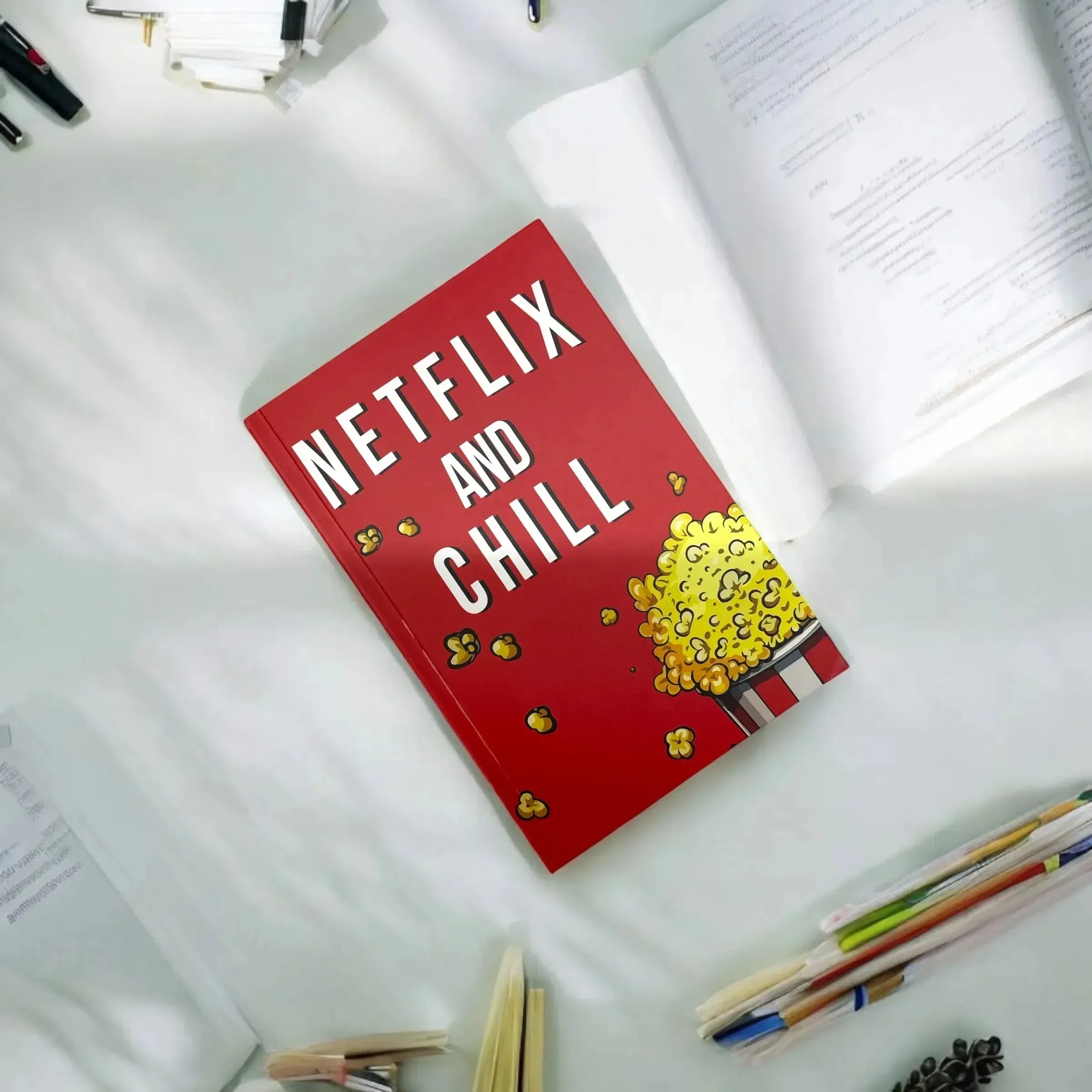 Netflix And Chill A5 Notebook - Image 3