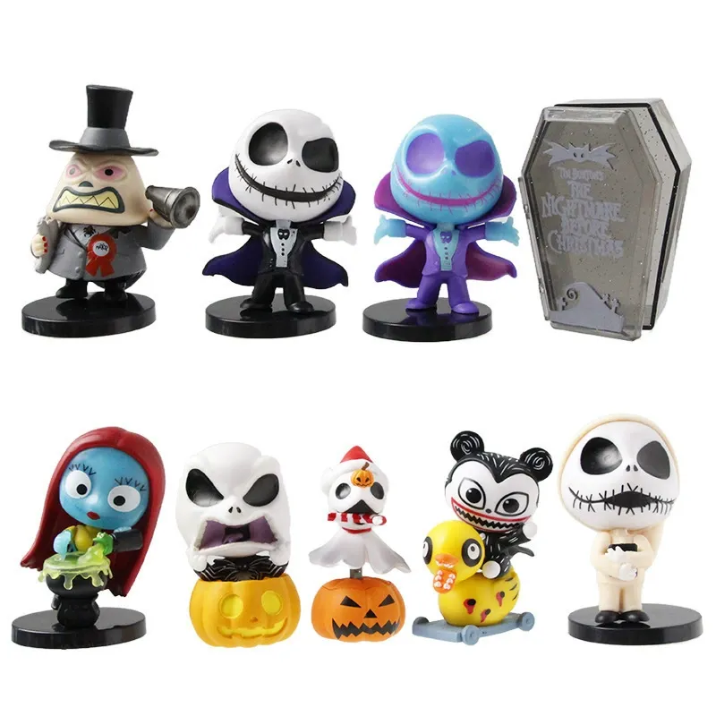 Nightmare Before Christmas Holiday Figures (Set of 9) - Image 4
