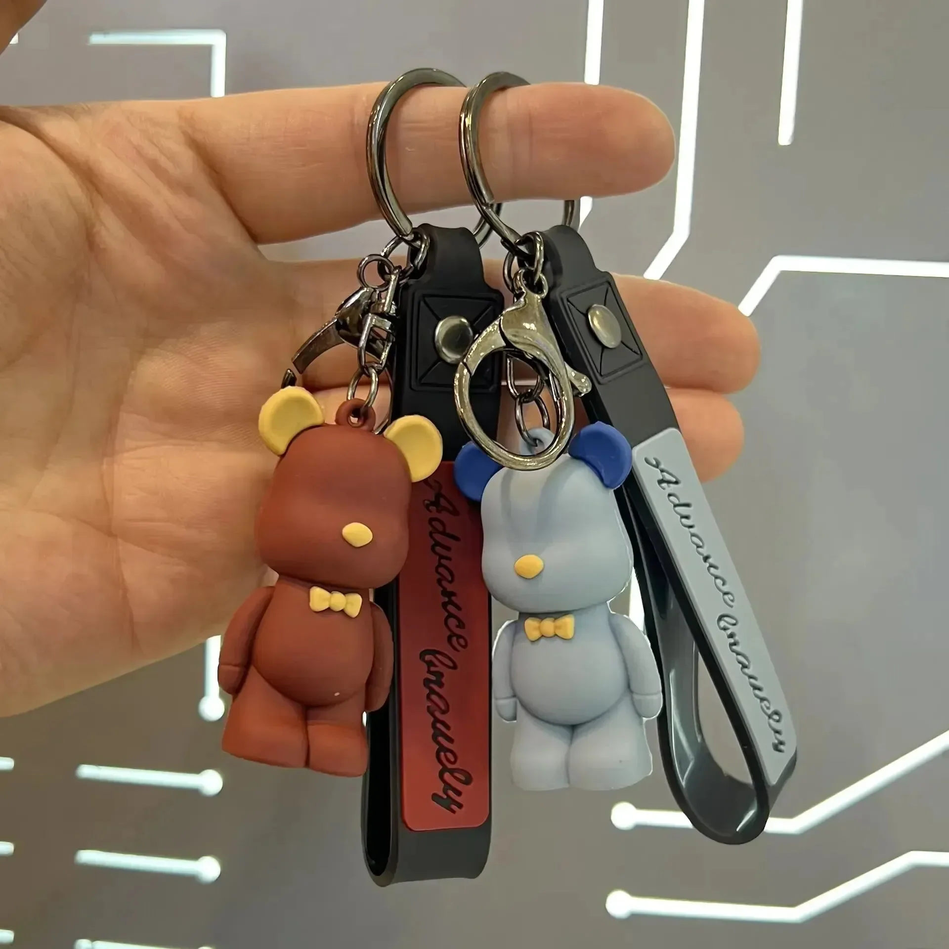 Nordic Bow-Tie Bear Keychain - Image 6