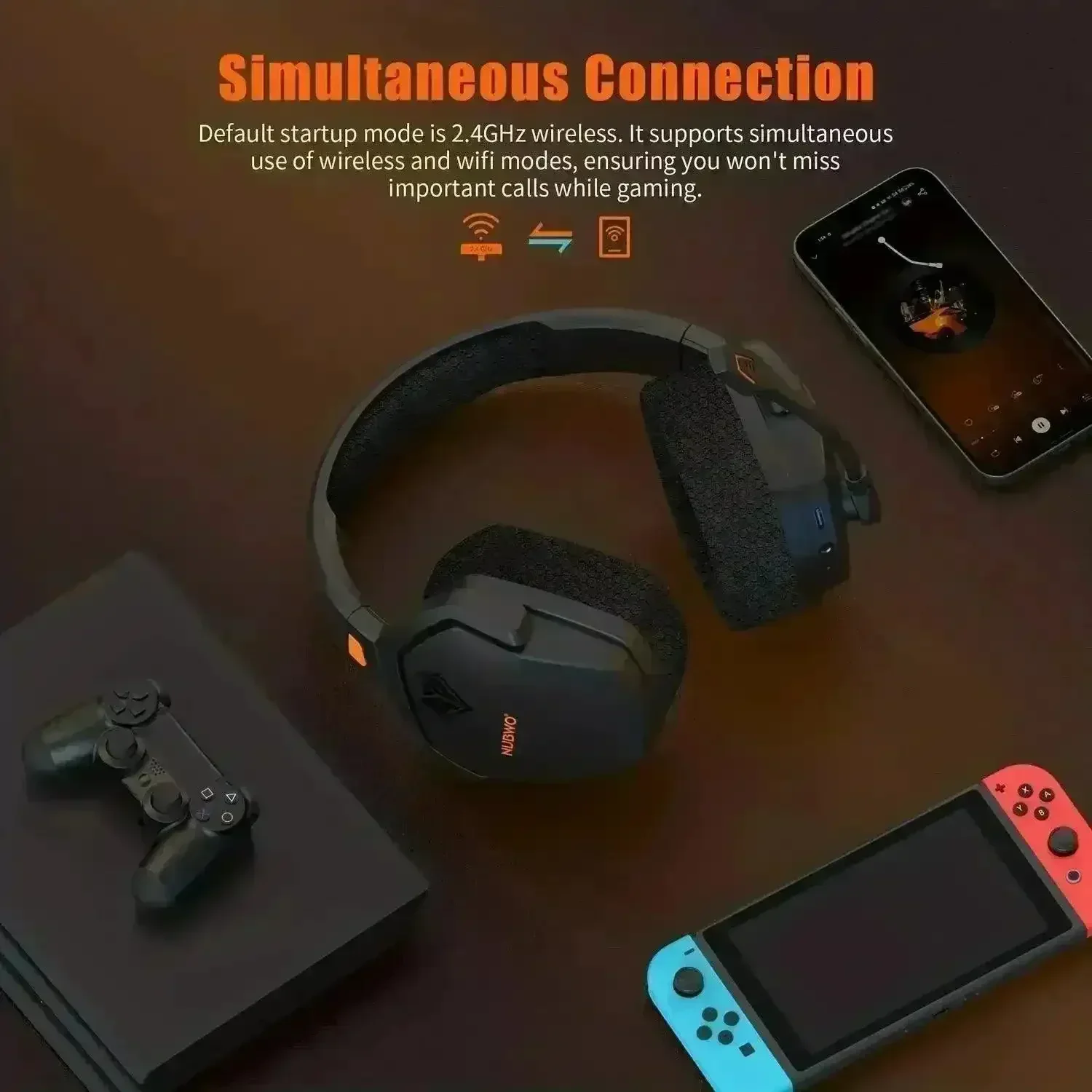NUBWO G06 Wireless Gaming Headset - Image 2