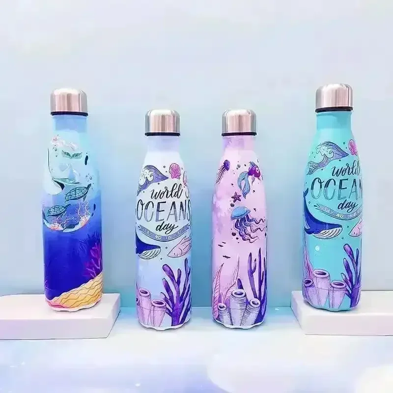 Ocean World Cola Metal Water Bottle (500 ml) - Image 2