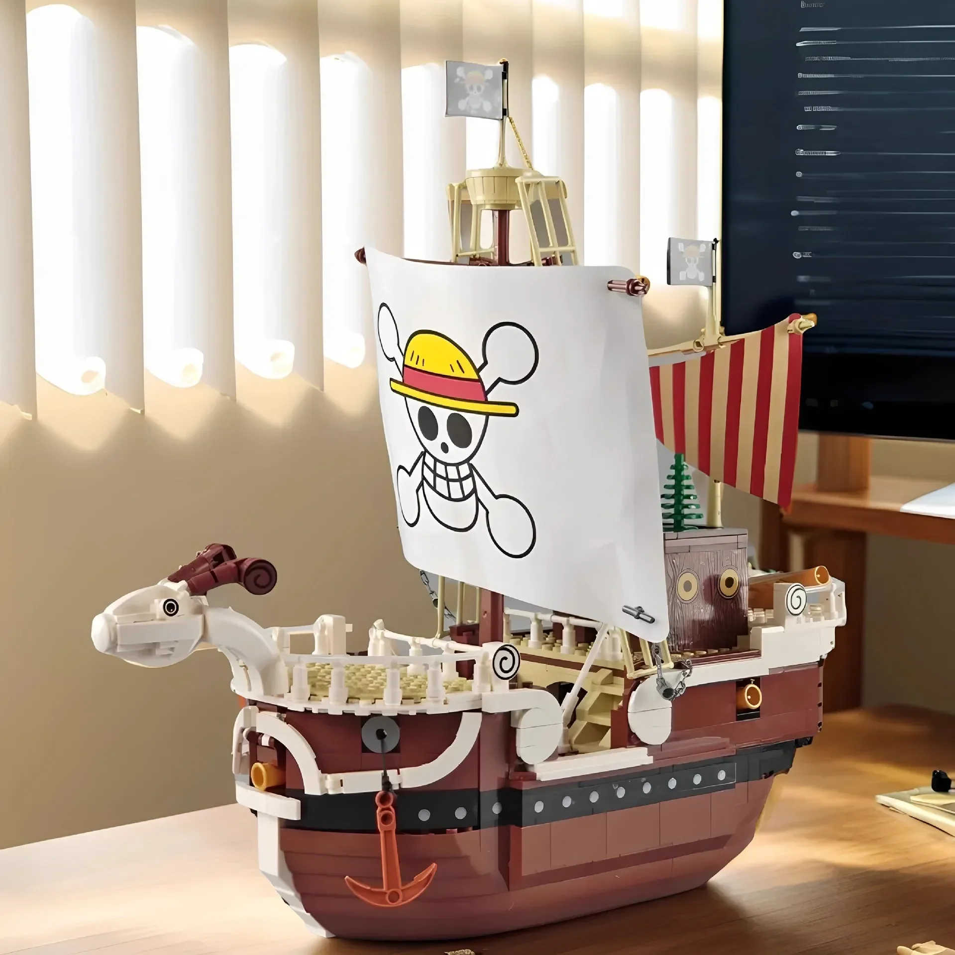 One Piece Merry Pirate Ship Blocks (1376 Pcs) - Image 2