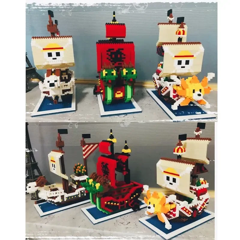 Cute Nano Block One Piece Pirate Ships Building Sets - Image 4