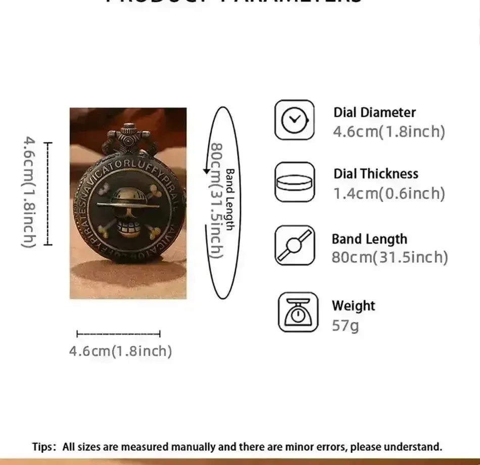 One Piece Vintage Pirate Pocket Watch - Image 8