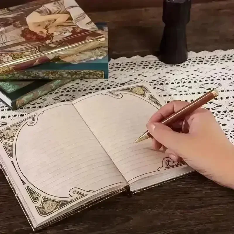 Opulent Vintage Illustrated Notebook - Image 3