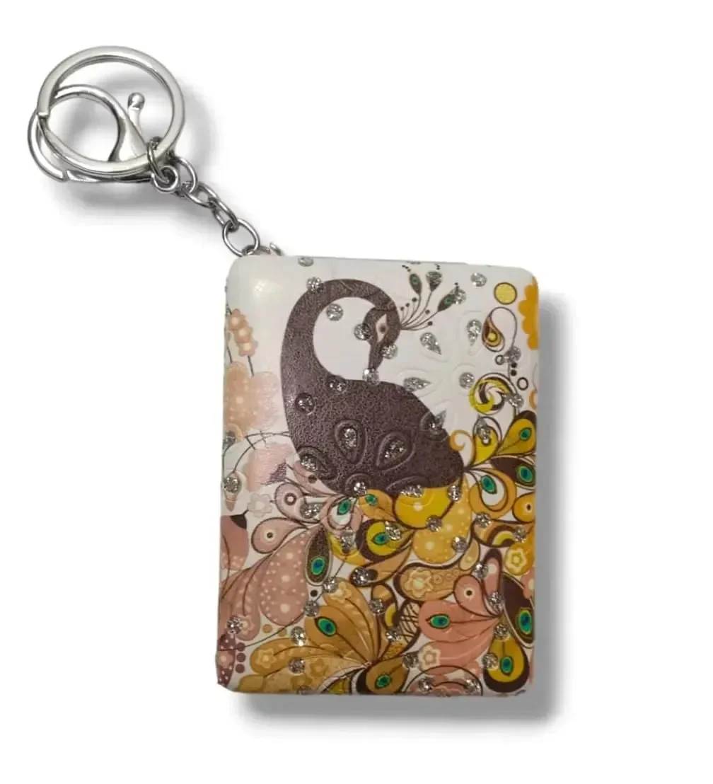 Peacock Theme Mirror Keychain - Image 3