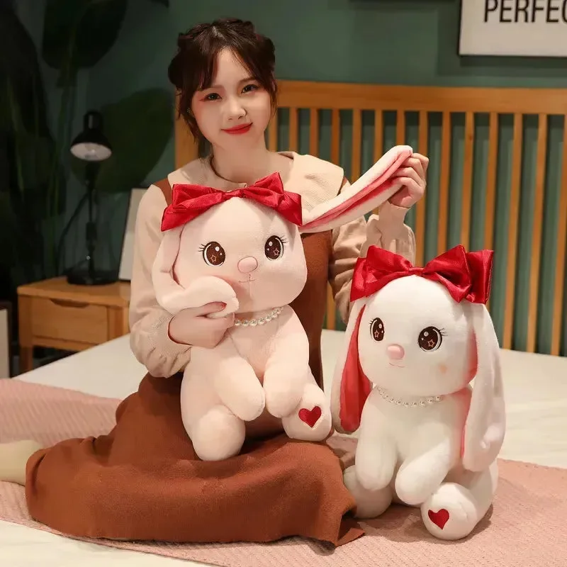 Red Bow Rabbit Premium Plush (35 cm) - Image 4