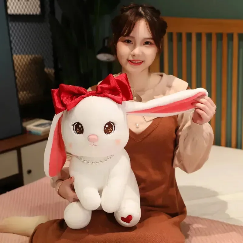 Red Bow Rabbit Premium Plush (35 cm) - Image 5