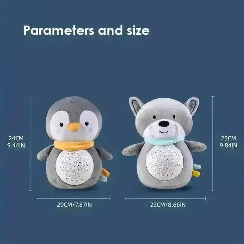 Penguin and Raccoon Crying Doll With Light & Sound - Image 8