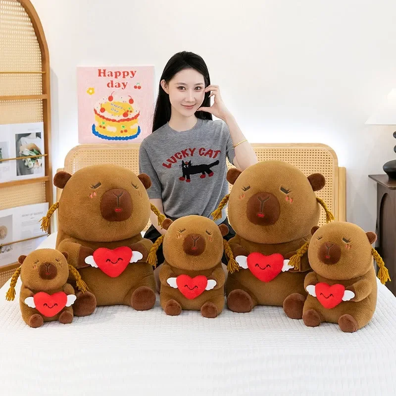 Pigtailed Sweetheart Capybara Plush - Image 3