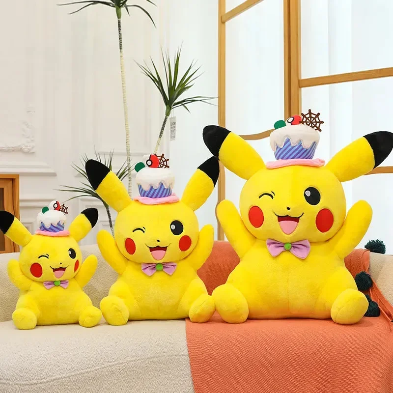Pikachu Cake Hat Pokimon Plush - Image 6