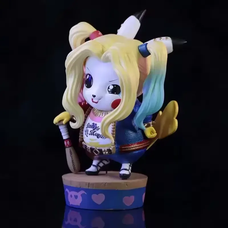 Pikachu Cosplay Joker & Quinn Figurines (12 cm) - Image 5