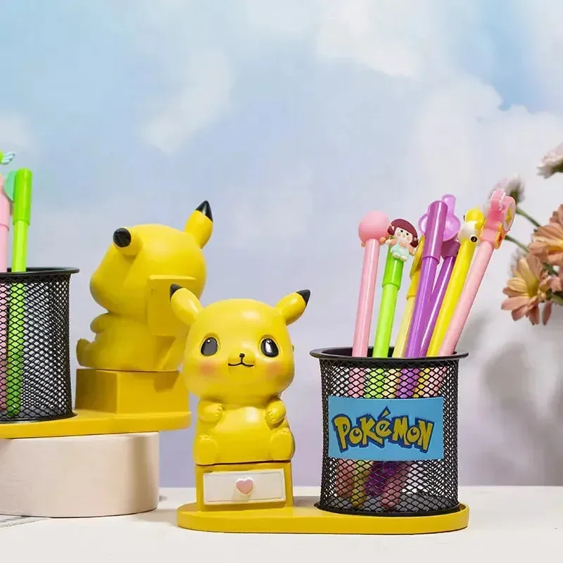 Pikachu Metal Mesh Pen Stand & Organizer - Image 2