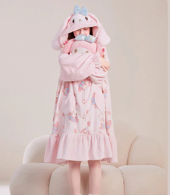 Pink Heart Melody Hoodie - Image 2