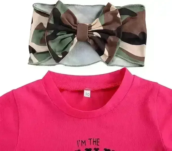 Pink in my Dad's Camo World T-shirt and Shorts Set - Image 5