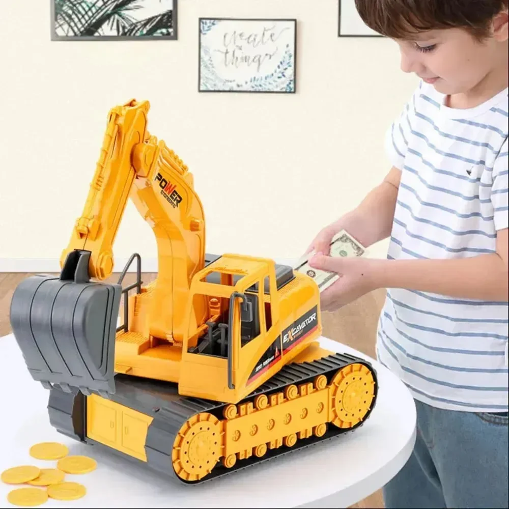 Playful Excavator Piggy Bank - Image 2