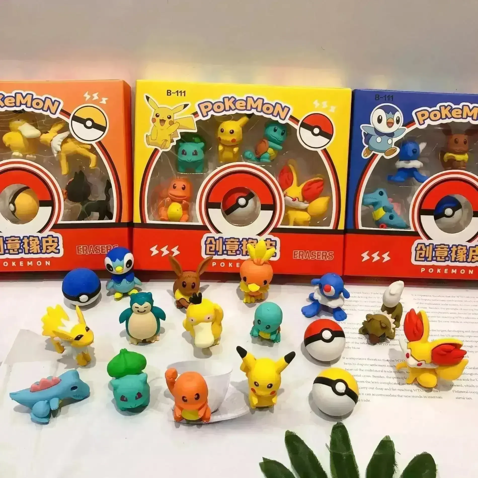 Pokimoen Shaped 3D Eraser Set - Image 3
