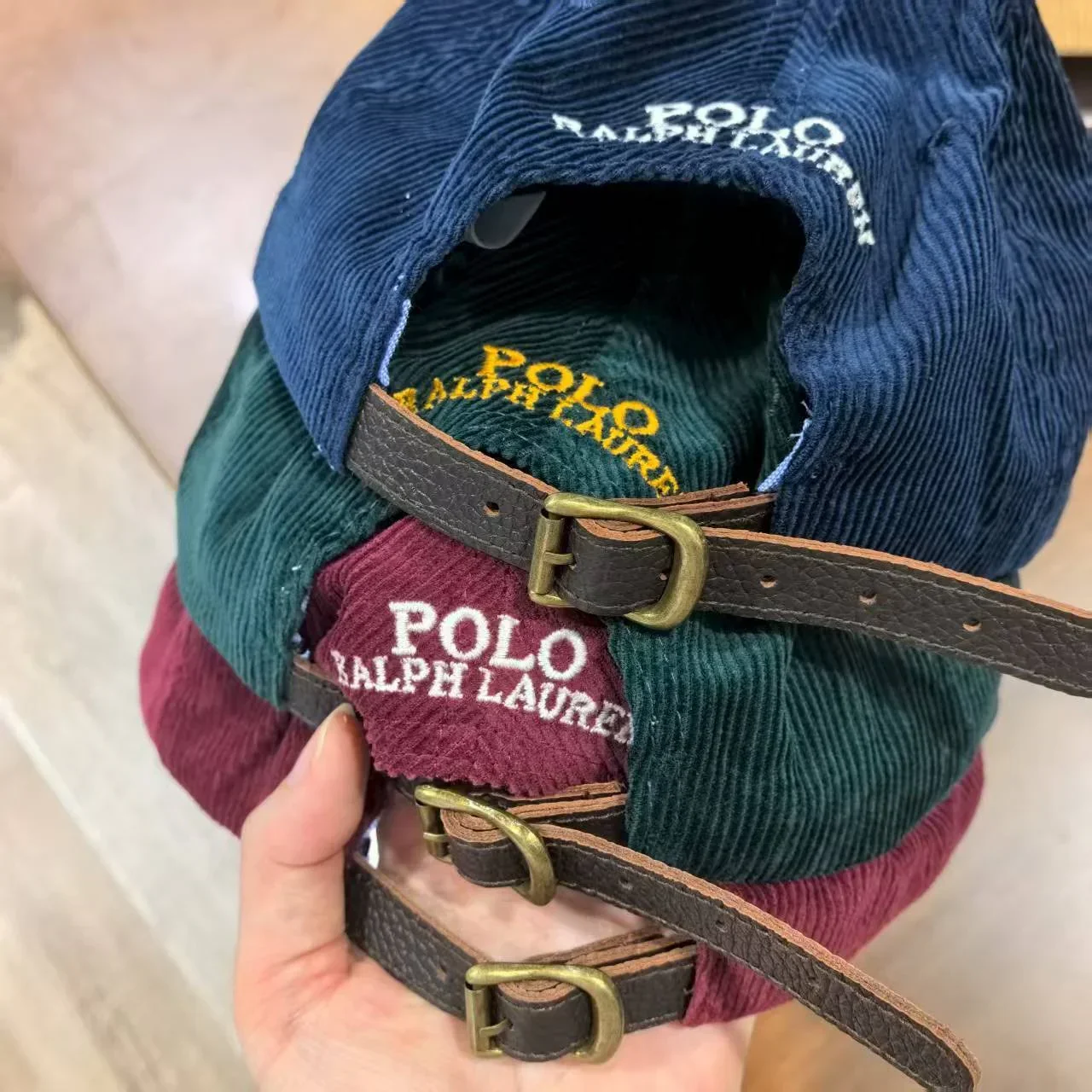 Polo Corduroy Baseball Cap - Image 7