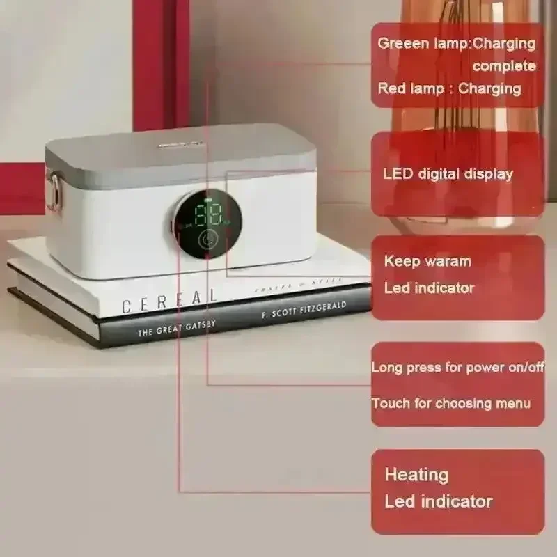 Portable Electric Heated Lunch Box (1000 ml) - Image 4