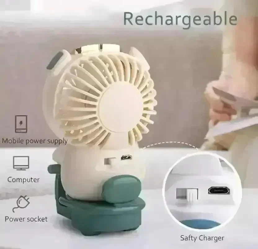 Portable Mini Scooter Fan with Light - Image 4