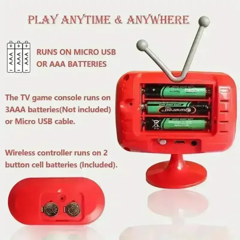 Portable Retro 8-Bit Dual Game Console - Image 3