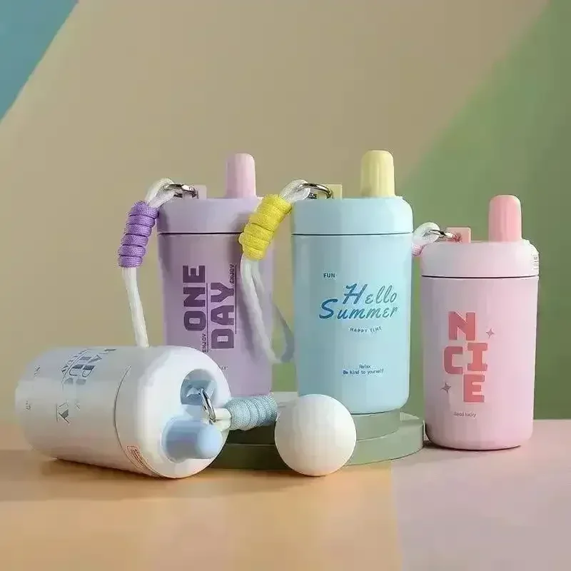 Portable Thermal Insulated Tumbler with String (400 ml) - Image 2