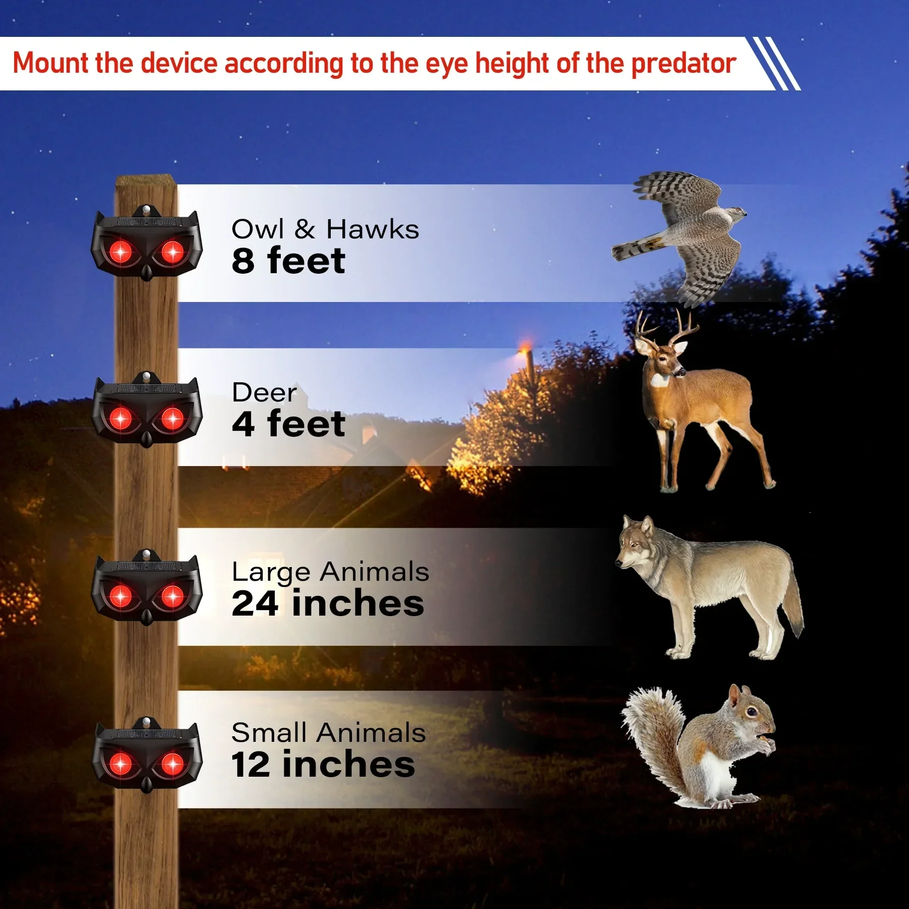Predator Eye Solar-Powered Animal Deterrent - Image 4