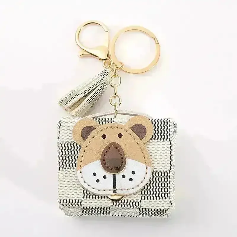Premium Leather Lion Coin Purse Keychain - Image 3