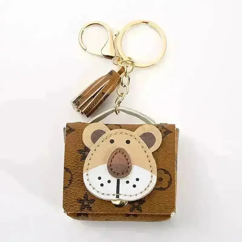 Premium Leather Lion Coin Purse Keychain - Image 5