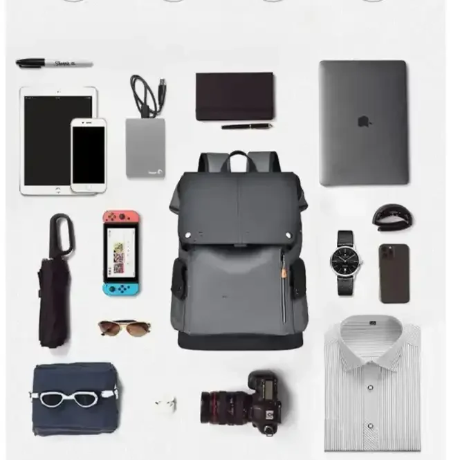 Premium Leather-Look Casual Backpack - Image 8