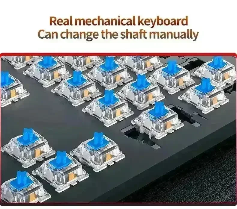 Premium Mechanical LED Backlit 104 Keys Keyboard - Image 5