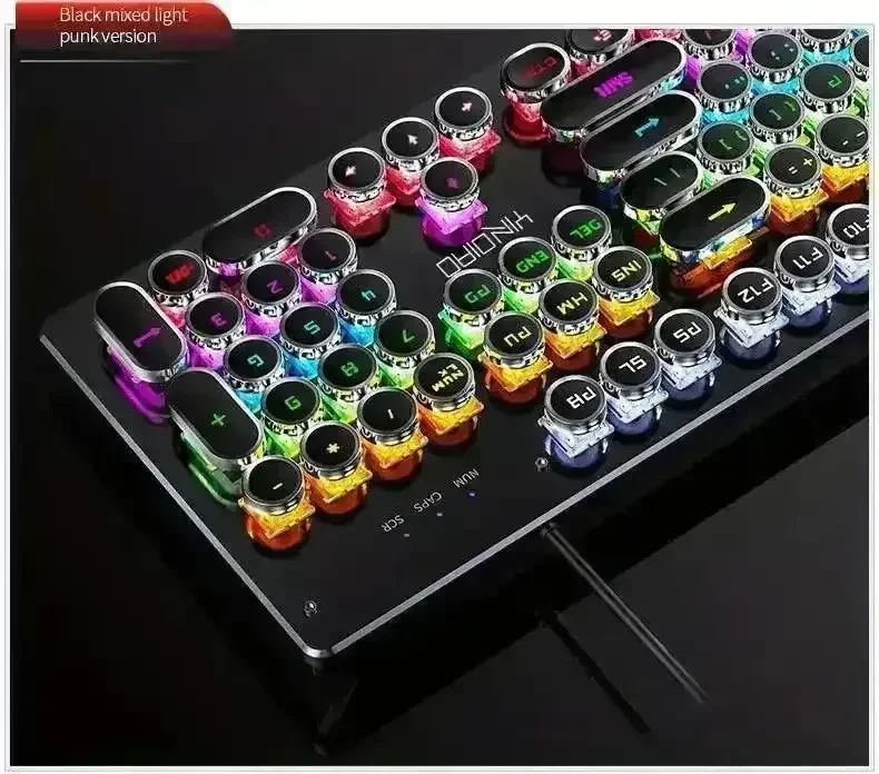Premium Mechanical LED Backlit 104 Keys Keyboard - Image 6