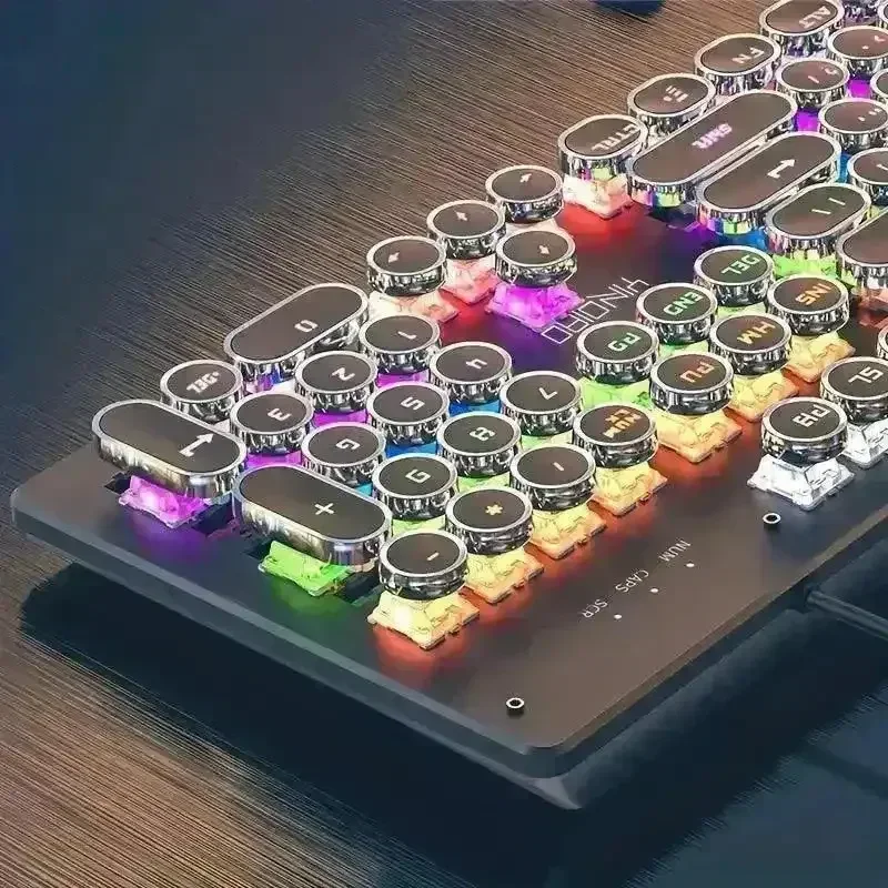 Premium Mechanical LED Backlit 104 Keys Keyboard - Image 9
