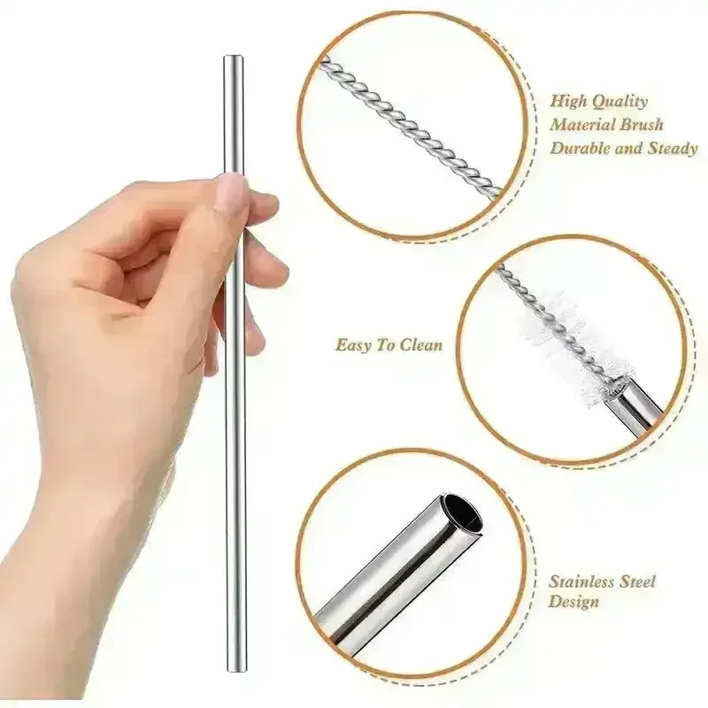 Premium Metal Straw with Brush for Stanley Tumbler (30 oz/40 oz) - Image 2