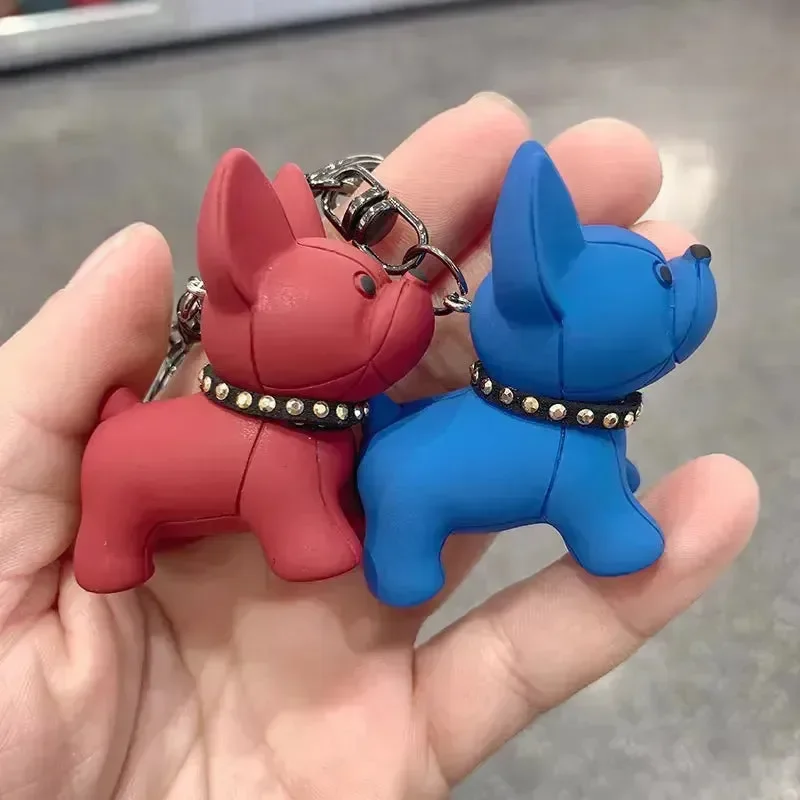 Punk French Bulldog 3D Keychain - Image 3