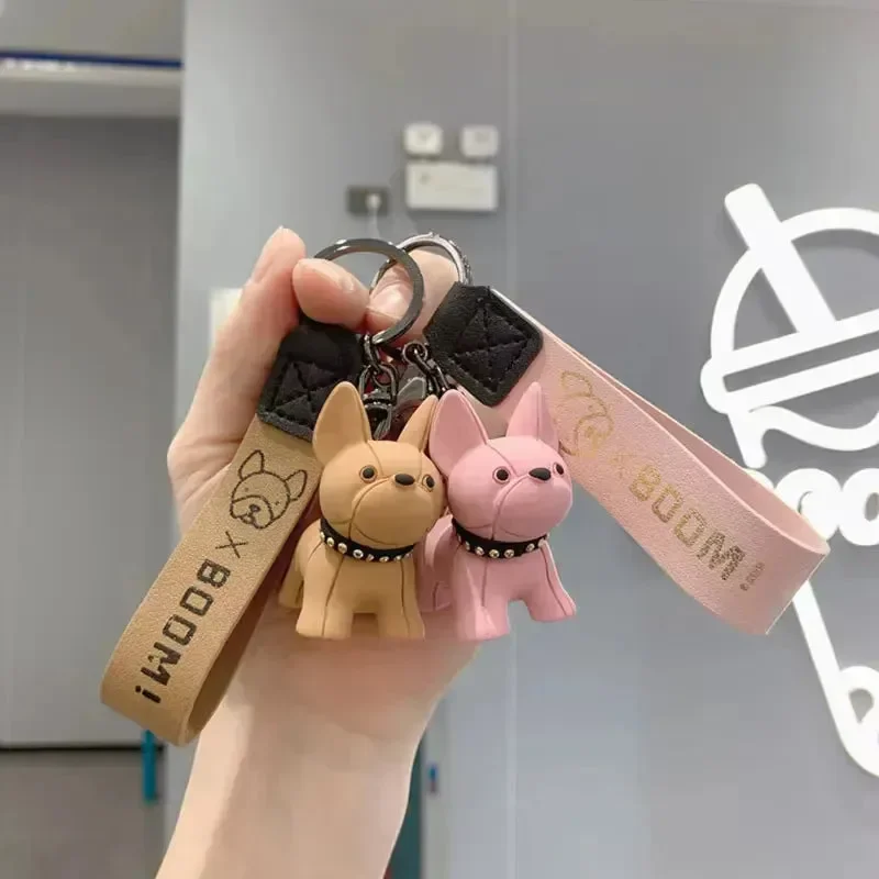Punk French Bulldog 3D Keychain - Image 4